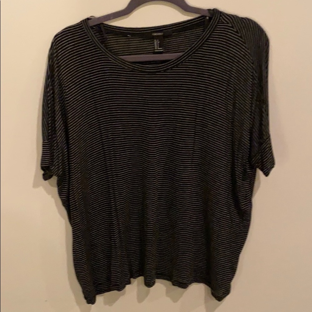 Oversized Black Flowy Shirt